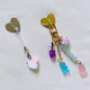 1pc Autodesivo Metal Heart Phone Phone Phone Telefono cellulare Ring Stand Stand Gankle Charms Charms Clasp Accessori