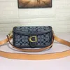 حقيبة Crossbody Bag Crossbody حقيبة مصممة حقيقية حقيبة فاخرة حقيبة يد تاببي نقي اللون من الجلد الأصلي نساء صيف مصمم حقيبة يدوية حقيبة السرج