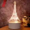 Mignon 3d Night Lampe Bureau Night Light Boys and Girls Holiday Valentin's Day Gift Wedding Decorative Bedroom Bedside Table Lampe