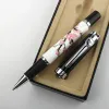 JINHAO High Quality Plum Blossom Porcelain Flowers Painting Trim Rollerball Pen Signature Calligraphy Ink Pens Office Supplies