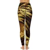 Pantaloni da yoga di ghepardo marrone sexy leggings personalizzati con stampa personalizzata push -up leggins donne con collant sport elastici traspiranti