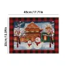 Рождественские курорты Plactemats 4 Pack Festive Linen Gnome подставки.