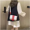 Bag Women's Crossbody Designer Shoulder Satchel Broadband Messenger Small Square Love Pattern Purses And Handbags PM110