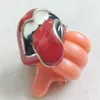 Cluster anneaux vintage punk cool sexy anneau de doigt à lèvres rouge pour hommes Femme en soirée délicate cadeau d'anniversaire de mariage