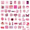 Kids Toy Stickers 50Pcs Cute Cartoon Pink Girls Laptop Scrapbook Lage Phone Fridge Guitar Diary Decoration Sticker Decal Drop Delivery Dh6Ki