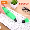 1/2/3pcs de teclado USB Brush de pó de limpeza fácil para laptop para laptop PC Teclado de limpeza de teclado