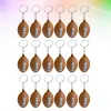 Keychains de football américain Rugby Pu Keyring Souvenirs Pendants Toys for Players Athletes Boys Ball Chain Chain Chains Rings Sport