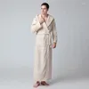 Blankets Autumn And Winter Thickened Extended Bathrobe Women's Coral Fleece Men's Hooded Pajamas Couple Flannel Blanket