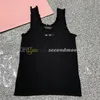 女性ニットTシャツuネックヨガトップデザイナージムフィットネスウェア弾性ファブリックタンクトップ