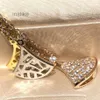naszyjniki Bgari Divas Dream Naszyjniki z diamentami 18 -karatowe złoto Wyjątane najwyższą liczbę Naszyjnik Luksusowy projektant Oficjalne reprodukcje 5A UHGN