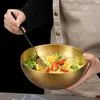 Bols Souple à salade en acier inoxydable Mélange de service coréen Ramen Ramen Riz Conteneur de cuisine Fruit Nouilles Céraire Rangement
