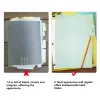 10 datorer Divider Index Board Tab Colorful Divider Label Mini Bindes Card Tabs Office Plastic Zip A4 File Separators