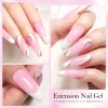 Gel född ganska 60 ml snabb förlängning nagelgel gelé klar vit rosa naken nagelkonstruktion gel blöt av uv led gel nagel diy konst