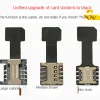 Adaptateur de carte Dual Sim Extender Micro SD Practical Universal TF Hybrid Sim Slot Extender Nano Cato pour Android Phone Change Carte