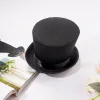 Mago di cappello a top nero eseguito con cappelli per capelli a cerchio per le esibizioni del palcoscenico di magia per le esibizioni di Fedora Cappello per adulti per bambini