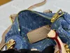 Denim Canvasnew Mini Boston Bags Bag Women Borse Borse per spalle di lusso Piccolla Piccollo Pusca di cuscine