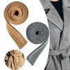 Faux Woll Schärpe Grabch Coat Ophose Jacke Unisex Tiegürtel Damen dekorativen Breitengürtel mit doppelseitiger Gürtelzubehör