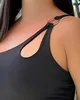 Frauen Tanks Camis New Fashion 2024 Sommer Casual O-Ring Dekoration Ein Schulter Hollow Top Sexy Elegant Tanp Top T-Shirt Top J240409