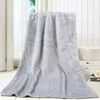 Koce Plush rzut Ket Flanel Flannel Lekkie łóżko 50 x 70 cm trwałe stałe kolor przytulny na kanapę