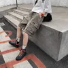 Shorts masculinos homens magros em estilo japonês calças de trabalho casual 5 pontos tendência com reto