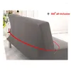 Stoelbedekkingen Solid Color Elasticity Sofa Bed Cover All-Inclusive Slipcover voor zonder armleuning geen leuning twee/drie stoelen cap