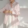 Tiansi Womens Summer Design Ощущение маленькой средней шифоновой рубашки свободной и топа