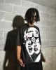 Hip-hop Harajuku Personnage Avatar Modèle imprimé T-shirt à manches courtes