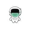 Space Astronauti Stumetta Skateboarding Rocket Bike Sports Distinta per spillo per anime Filmati di anime Giochi per spille da smalto