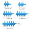 Valvole di controllo dell'aria dell'acquario blu in plastica blu 2-6 modi per il serbatoio del serbato