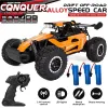 Radio RC -bil med LED -ljus 2WD Off Road Remote Control Climbing Vehicle Truck Outdoor Cars Buggy Toy Gifts for Children Children