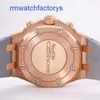 AP Tauchgelenkwache 26231or Royal Oak Offshore Panda Ladies 18K Roségold Diamond Uhr Automatisch mechanische Schweizer Luxus -Uhr -Wächter 37mm