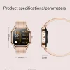 Montres 2023 New Fashion Smart Watch Femmes Bluetooth Call Health Monitoring Ladies Bracelet mignon IP68 Sports imperméables Smartwatch + Cadeau