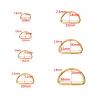 20pcs 100pcs Metal Non-Welded D Ring Adjustable Buckle For Backpacks Straps shoes Bags Cat Dog Collar Dee Buckles DIY Accessorie