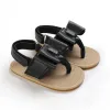 Sandali per bambini alla moda nera estate 0-12 mesi Scarpe da gioco per la spiaggia per ragazze in gomma Sleale per interni e esterni