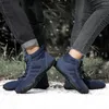 Fitnessschuhe Unisex Casual Verdickung nicht rutscher Knöchelschnee Stiefel wasserdichte Trekking-Turnschuhe für den Herbst Winter leicht