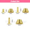 Bucket Shape Rivet Spikes For DIY Punk Rock Clothes Shoes Bags Pet Collar Decor Leathercraft Accessories 100sets 8mm-12mm