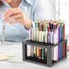 4 Pack Plastic Desk Stand Organisateur de stockage Organisateur de crayons de couleur pour stylos, pinceaux, crayons de couleur