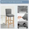 Chair Covers Bar Stool Stretch Washable Removable High Cover Counter Slipcover Protector For Short Back Pub Chai