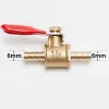 6mm-12mm Hose Barb Inline Brass Water Oil Air Gas Fuel Line Shutoff Ball Valve Pipe Fittings