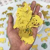 Party Decoratie 1 Bag Gold Glitter Jungle Animal Paper Confetti Kids Birthday Decor Wild One Baby Shower Safari Table Scatter Props