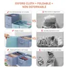 Cosmetic Bags Wardrobe Clothes Organizer 6 Grids Storage Bins Drawer Divider For Pants Shirt