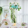 Acrylvasen Hochzeit Mittelstücke für Tische klare Säulenblumenständer Center -Stücke Geometrische Vasen für Event Geburtstagsfeier