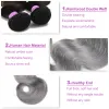 NIEUW OMBRE Oma Grijs Braziliaanse lichaamsgolf Haar Bundels 3/4 PCS 1B ZILVER GRIJS 2 TONE OMBRE HUNS VIRGE HAAR GAVY WEVEN