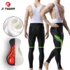 X-Tiger Pro Kış Termal Bisiklet Biber Pantolonları Coolmax 5D Jel Pad Bisiklet Taytları Sıcak MTB Bisiklet Pantolonları Ciclismo Pantalones