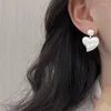 Dangle Earrings S925 Silver Needle Tassel Bling Statement Love Heart Drop for Womendedaily Fashion Jewelry Gifts eh1114