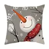 Pillow 45x45cm Christmas Throw Pillows Decoration Case Couch Cover Print Elk Covers Decorative Home Decor