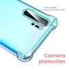 Clear Case för Huawei P30 P40 P50 P20 Mate 20 Lite Pro Plus Y9 Y9S Prime P SMART Z 2020 2019 2021 5G TPU Shock Proof Cover Capa CAPA