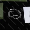 Pulsera de diseño clásico para hombres Collar de cartas de alta calidad Amantes de lujo Juego de joyas de joyas de joyas de damas de lujo con caja