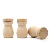 Storage Bottles 6 Pcs Wooden Essential Oil Diffuser Pendant DIY Perfume Bottle For Car