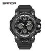 Polshorloges sanda 6030 topmerk sport herenhorloges militaire kwarts horloge man waterdichte polshorloge voor mannen klok relogios